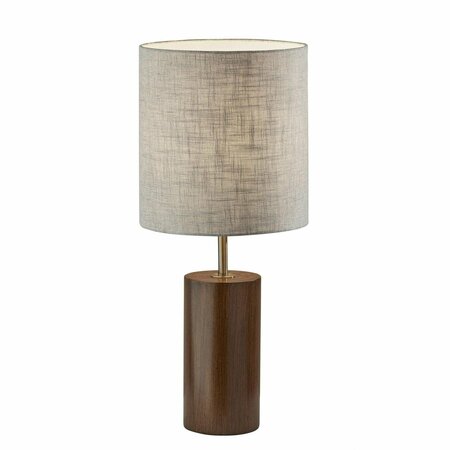 HOMEROOTS Walnut Wood Table Lamp13 x 13 x 30.5 in. 372830